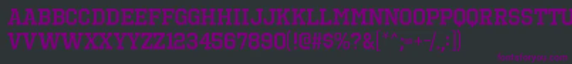 OctinsportssbRegular Font – Purple Fonts on Black Background