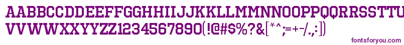 OctinsportssbRegular Font – Purple Fonts on White Background