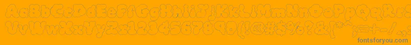 Mcklw Font – Gray Fonts on Orange Background