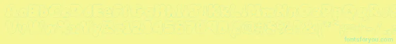 fuente Mcklw – Fuentes Verdes Sobre Fondo Amarillo