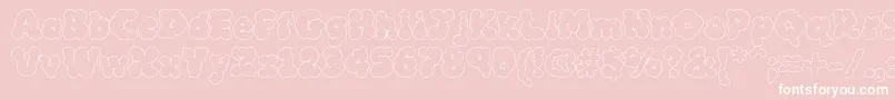 Mcklw Font – White Fonts on Pink Background