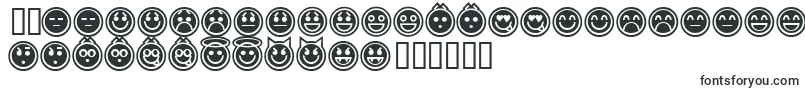 Czcionka EmoticonsOutline – duńskie czcionki