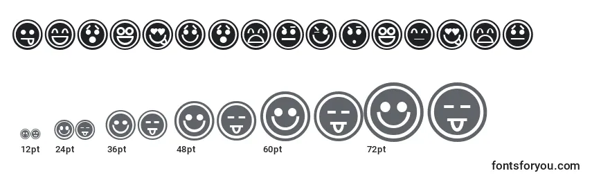 EmoticonsOutline Font Sizes