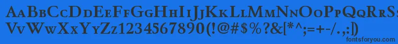 WinthorpescBold Font – Black Fonts on Blue Background