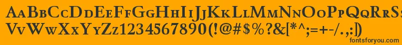 WinthorpescBold Font – Black Fonts on Orange Background