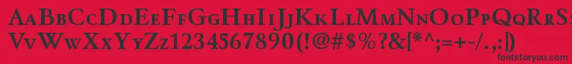 WinthorpescBold Font – Black Fonts on Red Background