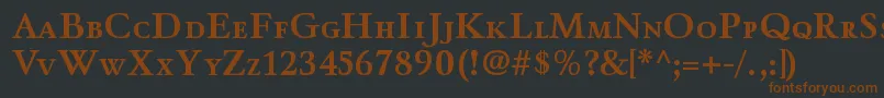 WinthorpescBold Font – Brown Fonts on Black Background