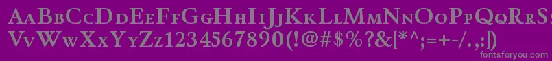 fuente WinthorpescBold – Fuentes Grises Sobre Fondo Morado