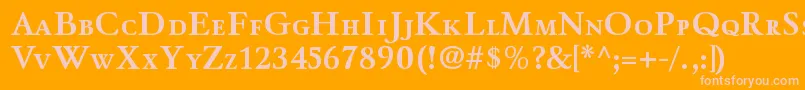 WinthorpescBold Font – Pink Fonts on Orange Background