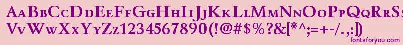 WinthorpescBold Font – Purple Fonts on Pink Background