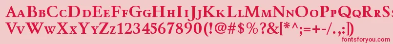 WinthorpescBold Font – Red Fonts on Pink Background