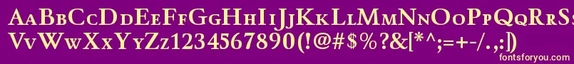 WinthorpescBold Font – Yellow Fonts on Purple Background