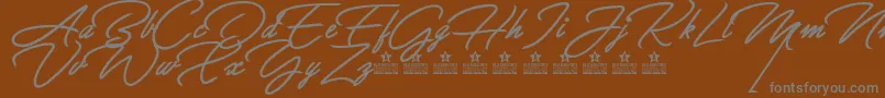 More about GreatDayBoldPersonalUse Font GreatDayBoldPersonalUse Font – Gray Fonts on Brown Background