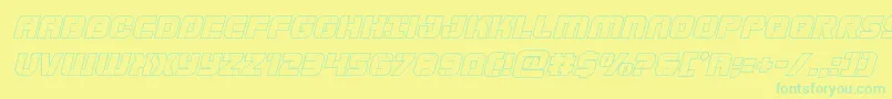 Więcej informacji o czcionce Supersubmarineoutital Czcionka Supersubmarineoutital – zielone czcionki na żółtym tle