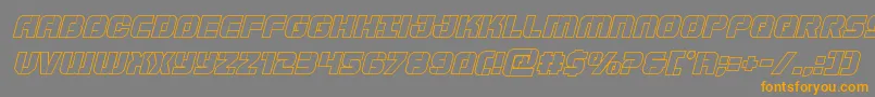 More about Supersubmarineoutital Font Supersubmarineoutital Font – Orange Fonts on Gray Background