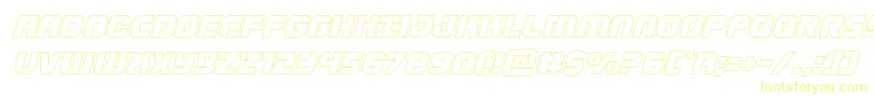 Supersubmarineoutital Font – Yellow Fonts on White Background