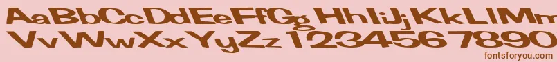 More about FertilemindplusRegularTtext Font FertilemindplusRegularTtext Font – Brown Fonts on Pink Background