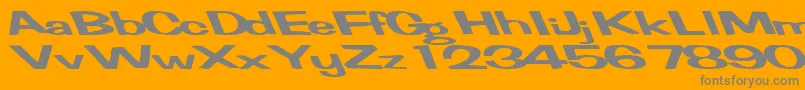 FertilemindplusRegularTtext Font – Gray Fonts on Orange Background