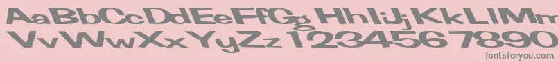 FertilemindplusRegularTtext Font – Gray Fonts on Pink Background