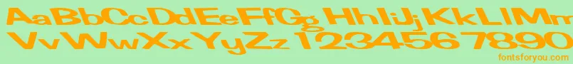 More about FertilemindplusRegularTtext Font FertilemindplusRegularTtext Font – Orange Fonts on Green Background