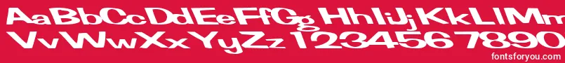 FertilemindplusRegularTtext Font – White Fonts on Red Background