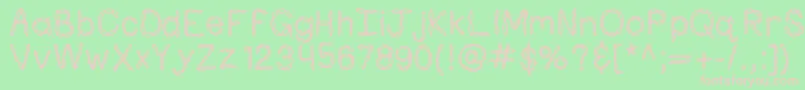 Kbpastafortwo Font – Pink Fonts on Green Background