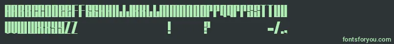 Tagmarker Font – Green Fonts on Black Background
