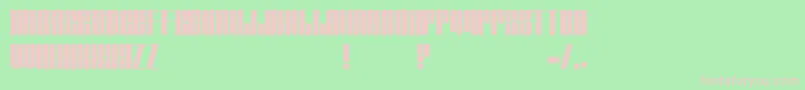 Tagmarker Font – Pink Fonts on Green Background