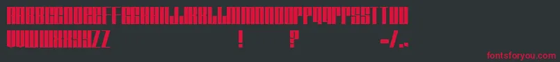 Tagmarker Font – Red Fonts on Black Background