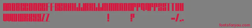 Tagmarker Font – Red Fonts on Gray Background