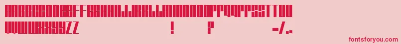 Tagmarker Font – Red Fonts on Pink Background