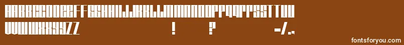 Шрифт Tagmarker – белые шрифты на коричневом фоне