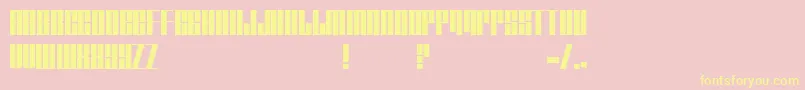 Tagmarker Font – Yellow Fonts on Pink Background