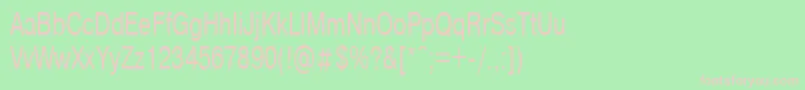 Helvdl70hn Font – Pink Fonts on Green Background