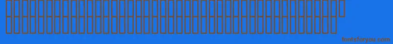 McsFarisyOut Font – Brown Fonts on Blue Background