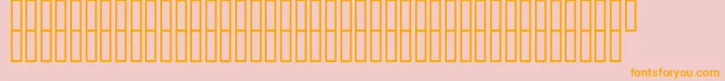 McsFarisyOut Font – Orange Fonts on Pink Background