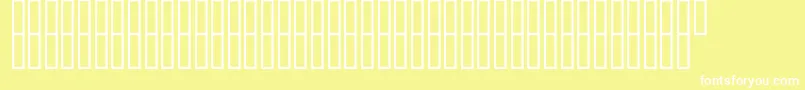 フォントMcsFarisyOut – 黄色い背景に白い文字