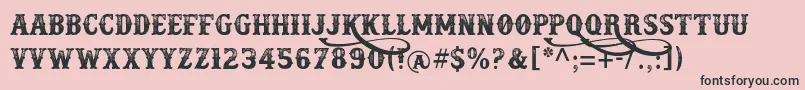 Docktrin Font – Black Fonts on Pink Background