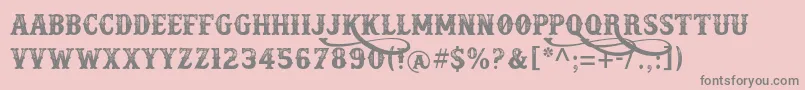 Docktrin Font – Gray Fonts on Pink Background
