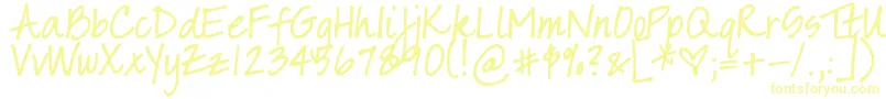DjbSarahPrints Font – Yellow Fonts