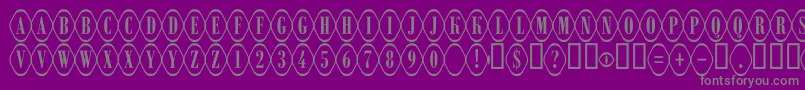 ARombyrndotl Font – Gray Fonts on Purple Background