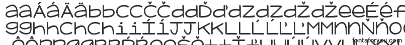 Шрифт Kgadiposeunicase – словацкие шрифты