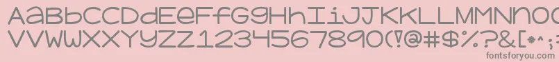 Kgadiposeunicase Font – Gray Fonts on Pink Background