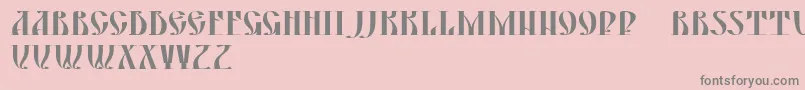 Yermak Font – Gray Fonts on Pink Background