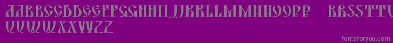 Yermak Font – Gray Fonts on Purple Background