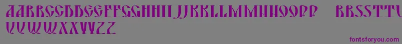 Yermak Font – Purple Fonts on Gray Background