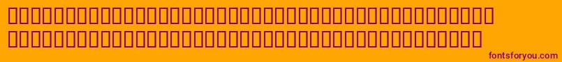 Fonte TexcatlinObliquesh – fontes roxas em um fundo laranja