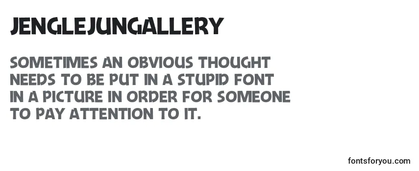 Review of the JengleJungallery Font