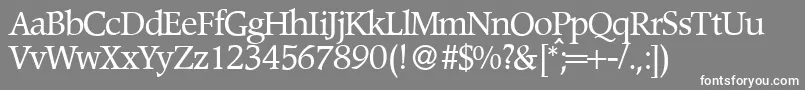 PoempopularRegular Font – White Fonts on Gray Background