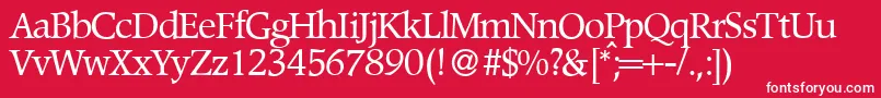 PoempopularRegular Font – White Fonts on Red Background